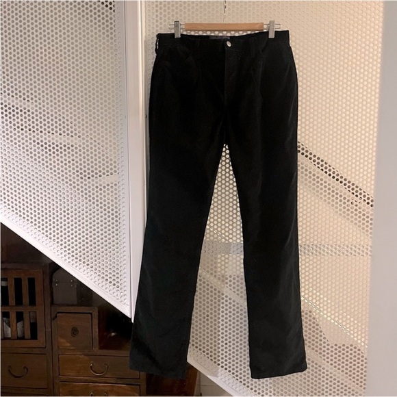 NYDJ The Marilyn Straight-Leg Velvet Jeans Size 12 in Black Inseam 32” - Picture 10 of 16